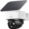 eufy Security SoloCam S340, Solar Security Camera, Wireless Outdoor Camera, 360 Degree Pan & Tilt Surveillance, No Blind Spots, 2.4 GHz Wi-Fi, No Monthly Fee, HomeBase S380 Compatible (Renewed) view 1