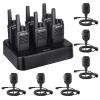 Retevis RT68 Walkie Talkies Rechargeable (6 Pack) Bundle with IP54 Waterproof Speaker Microphone, Portable Two Way Radios 6 Pack with Six-Way Multi Gang Charger view 1