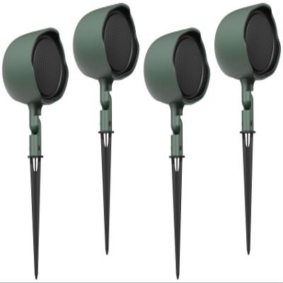 Audiosavings Bundle: (2) Pair JBI GSF3-GN 3" Landscape Ground Stake or Wall Mount 70v Commercial Speaker