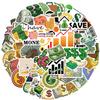 Cute Money Vinyl Stickers - 50PCS Waterproof Dollar Symbols for Water Bottle, Laptop, Scrapbook, Party Supplies view 1