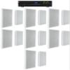 Audiosavings Bundle: (1) JBI VMA2120 2-Ch. Commercial/Restaurant 120W 70V Bluetooth Amplifier, 8 Inputs Bundle with (7) Pair Rockville RockSlim 70W White 5.25" 70v Restaurant Wall Speakers (8 Items) view 1