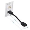 Cable Matters 2-Pack 1-Port HDMI Wall Plate in White (4K UHD, ARC, and Ethernet Pass-Thru Support) & 3-Pack High Speed HDMI Cable 15 ft with 4K @60Hz, 2K @144Hz, FreeSync, G-SYNC and HDR Support view 4