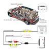 Car Rear View Backup Camera with 8 Bright LEDs Parking Reverse Night Vision CMOS HD Night Vision Reversing Assist Security US License Plate Frame view 3