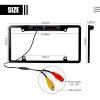 Car Rear View Backup Camera with 8 Bright LEDs Parking Reverse Night Vision CMOS HD Night Vision Reversing Assist Security US License Plate Frame view 4
