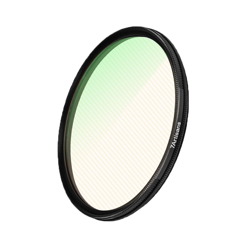 7artisans Streak Orange Transverse Backlight Starlight Brushed Effect Dreams Cinematic Effect Soft Focus Filter Transverse Line Screen Effect Superposable Filter for Camera Lens (77mm)