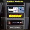 [2+64G] Hikity Android 15 Single Din Car Stereo, 6.9 Inch 2DIN Touchscreen Car Radio Wireless Carplay Android Auto Bluetooth, 5G WiFi GPS Mirror Link Backup Camera USB/Type-C Input, Mic view 2