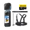 Insta360 X3 Snow Kit (New Version) - 360 Action Camera with 5.7K 360 Active HDR Video, 4K Single-Lens Camera, Waterproof, FlowState Stabilization, 2.29" Touchscreen, AI Editing, Wintersports view 1
