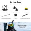 Insta360 X3 Snow Kit (New Version) - 360 Action Camera with 5.7K 360 Active HDR Video, 4K Single-Lens Camera, Waterproof, FlowState Stabilization, 2.29" Touchscreen, AI Editing, Wintersports view 2