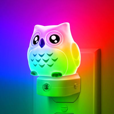 DORESshop Owl Night Light with Cat Night Light for Kids
