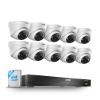 ZOSI 24CH 4K PoE Security Camera System,16 Port 24CH 8MP Dual-Disk NVR with 4TB HDD,Face/Person/Vehicle Detection,2 Way Audio,Night Vision,10pcs 4K Indoor Outdoor PoE IP Cameras,for 24/7 Recording view 1