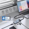 oditton 4in 1 USB Hub, USB 3.2 Hub, USB Splitter Multiport Adapter 10Gbps Data Hub with 1.6ft/50cm Extended Line for MacBook Air/Pro, iMac, Dell Desktop, HP Desktop, Surface, Tesla Model 3, Mobile HDD view 4