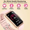 Smart Watch Health Fitness Tracker with 24/7 Heart Rate, Blood Oxygen Blood Pressure Sleep Monitor, 115 Sports Modes, Step Calorie Counter Pedometer IP68 Waterproof for Android and iPhone Women Men view 4