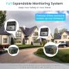 Chtoocy Solar Driveway Alarm Wireless Outside 1/2 Mile Range, Outdoor Motion Sensor & Detector Driveway Alert System(2 sensors+2receivers view 4