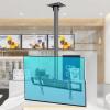 Ceiling Mount Tv Bracket Flip Down, Holds Up to 55kg/121lbs Screens, Tilt Swivel Telescopic Bracket Fits Most 26-50 Inch Flat Panel Display TV Bracket view 1