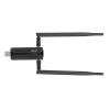 WiFi6E AX5400M Triple Band USB 3.0 Adapter, 6GHz 5GHz 2.4GHz, Dual 6dBi Antennas, 2400Mbps,11/10, RTL8832CU Chip, for Desktop PC Laptops view 3