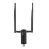 WiFi6E AX5400M Triple Band USB 3.0 Adapter, 6GHz 5GHz 2.4GHz, Dual 6dBi Antennas, 2400Mbps,11/10, RTL8832CU Chip, for Desktop PC Laptops view 4