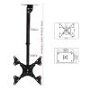 Adjustable Height TV Ceiling Mount, 360 Rotation Swivel Tilt Full Motion for 24 to 32 Inch Curved Flat Screen, 20 Angle Adjustment TV Bracket view 2