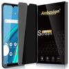 Anbzsign [2 Pack for BLU View 2 (2023) /BLU View 4 B135DL Privacy Screen Protector, 9H Anti Spy Private Tempered Glass Film, Anti-Scratch, Case Friendly view 1