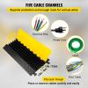 VEVOR 5 Channel Cable Protectors Extreme Rubber Cable Ramps Heavy Duty Protective Cable Wire Cord Ramp Driveway Rubber Traffic Speed Bumps Cable Protector (5-Channel, 1Pack-18000Lb) view 3