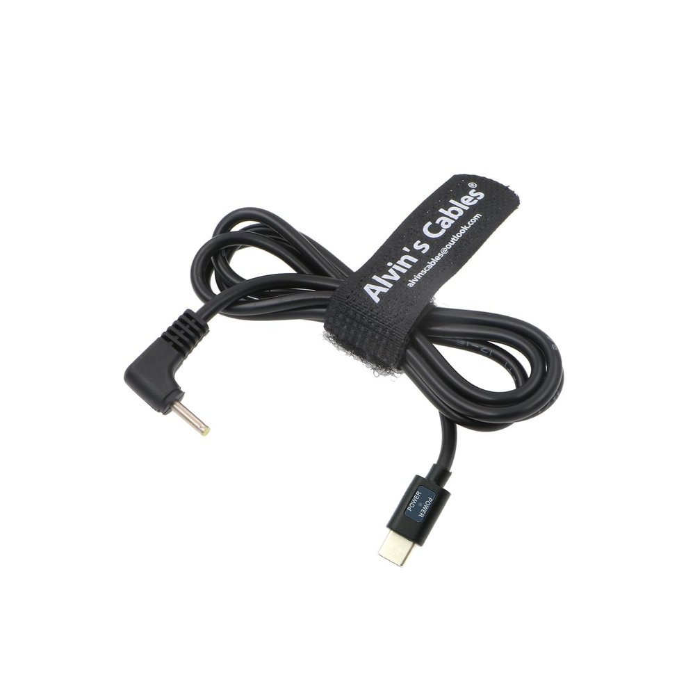 Alvin's Cables BMPCC DC 2.5 * 0.7mm Right Angle to USB-C Type-C PD Power Cable for Blackmagic Design Pocket Cinema Camera 60CM| 23.6 inches