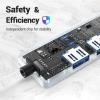 4 in 1 USB Hub, Tymyp USB 3.0 Hub 5Gbps with USB C Connector, Portable USB Splitter Adapter for Mac, iMac Pro, Mac mini/Pro, Surface Pro, Dell, HP view 4