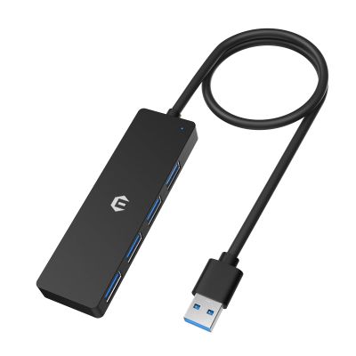 Tymyp USB 3.0 Hub, 4 Port USB Hub, Rapid 5Gbps Data Transfer Speed, Seamlessly Expand Laptop Connectivity for Flash Drive, Hard Drive, Console, Printer, Camera, Keyboard, and Mouse
