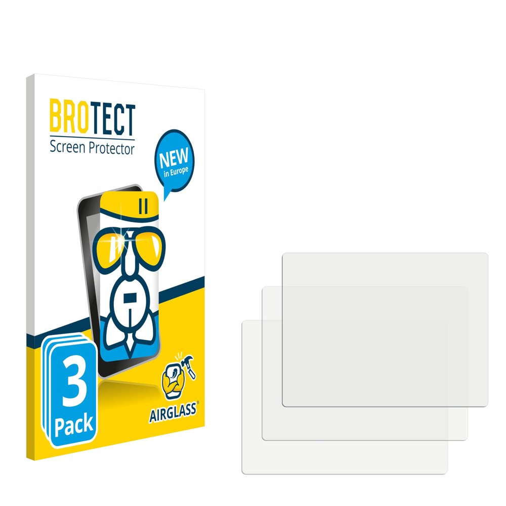 BROTECT Glass Screen Protector Film Compatible with Umipyiza DC406 (3 Pack) - Glass-Foil 9H Protection [Scratch Resistant, High Clarity]