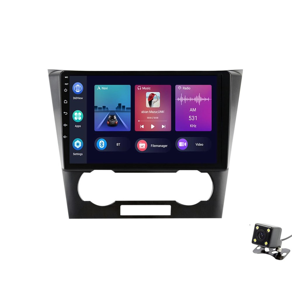 ADMLZQQ Double Din Car Stereo Multimedia with Bluetooth and 9" Touchscreen Android 11 for Chevrolet Epica 2006-2012,with GPS/Car-Play Android/SWC/Backup Camera/Mirror Link/4G WiFi,Y2 2+32g