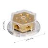 PerGar Power Distribution Block, Distribution Connecting Blocks, Distribution Block Ground Wire Negative Splitter 2x0 Gauge in 4x4 Gauge Out Fuse Holder for Car Audio Amp view 2