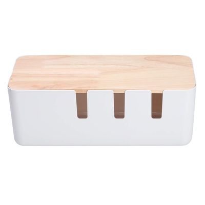MINGZHE Cable Management Box Cord Organizer Cable Organizer Box Power Cord Storage Dustproof Cable Cords Power Strips Management Storage Box Organizer for Home Office Desks