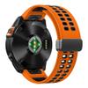 VeveXiao Strap Compatible with Garmin Fenix 7X, 26mm Soft Silicone Sport Replacement Band Magnetic Buckle Adjustable Watch Band with Quick Fit Strap For Fenix 6X Pro, 6X, 5X Plus, 5X, Silicone view 2