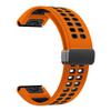 VeveXiao Strap Compatible with Garmin Fenix 7X, 26mm Soft Silicone Sport Replacement Band Magnetic Buckle Adjustable Watch Band with Quick Fit Strap For Fenix 6X Pro, 6X, 5X Plus, 5X, Silicone view 4