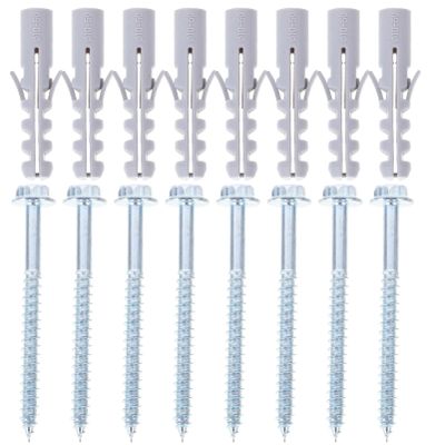 Uonlytech 10sets Tv Mounting Brackets Screws and Expansion Anchors for Secure Tv Wall Mount Installation Heavy Duty for Brick and Drywall Use