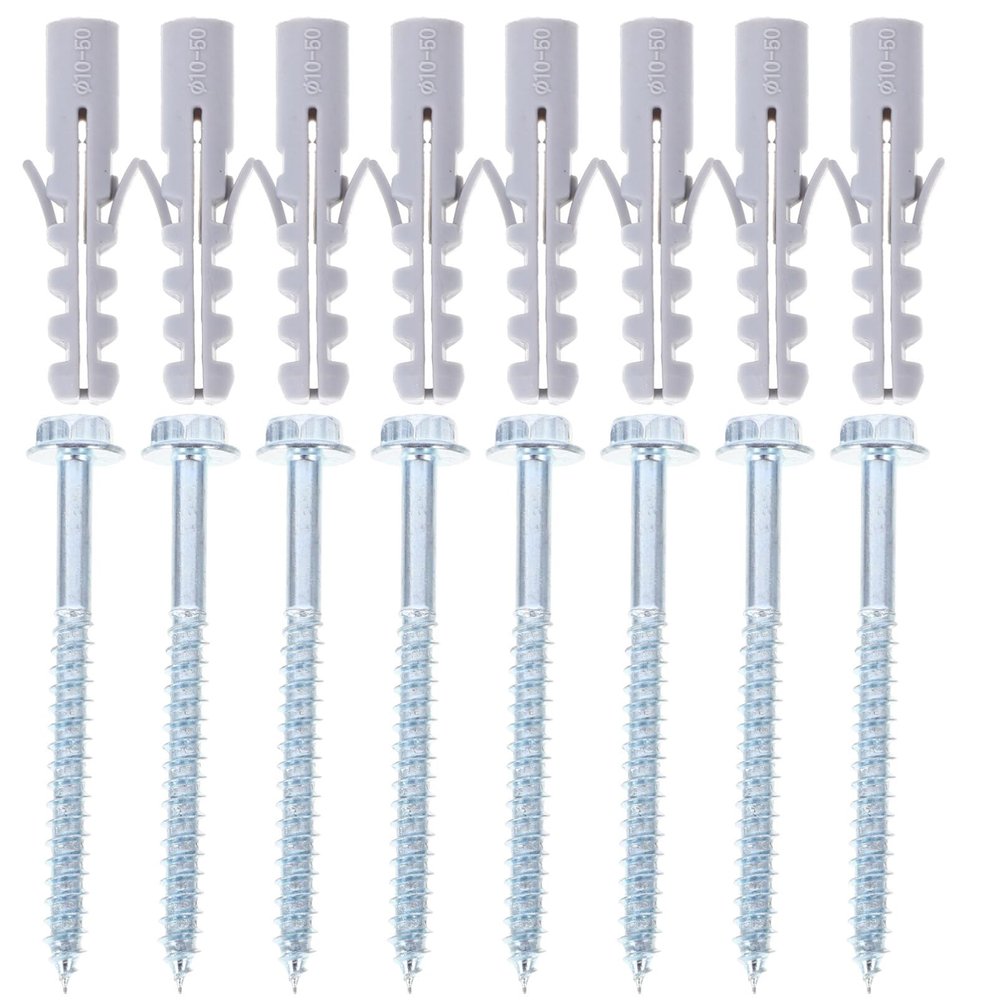 Uonlytech 10sets Tv Mounting Brackets Screws and Expansion Anchors for Secure Tv Wall Mount Installation Heavy Duty for Brick and Drywall Use