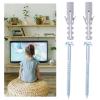 Uonlytech 10sets Tv Mounting Brackets Screws and Expansion Anchors for Secure Tv Wall Mount Installation Heavy Duty for Brick and Drywall Use view 2