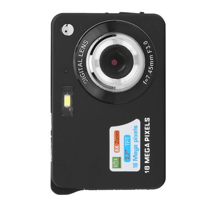 8x Zoom Card Digital Camera 5 MP 2.7in LCD Display Maximum Support 32GB Memory Card Builtin Microphone 8x Zoom Digital Camera, 2.7in LCD Display 32GB Memory Card Built-in (Black)