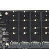 Adapter Card 4 Port M.2 NVMe SSD to PCIE X16 M Key Hard Drive Converter Reader Expansion CardPH44 M.2 NVMe SSD to PCIE 4.0 Adapter Card, 4 Port M.2 NVMe to PCIE X16 Expansion view 4