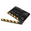 CFTGIW Acrylic 30x25cm Clapperboard Director Movie Clappers Film and Television Photography PropYellow Striped Blackboard Acrylic Film Clapperboard, 30x25cm Clapperboard Director Movie view 3