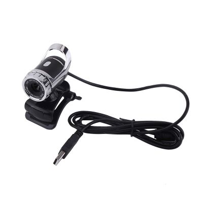 12M Pixels Clip on Webcam Web Camera 360 Rotating Stand Built in Microphone for PC Silver Computer Accessories & Peripherals (Silver)