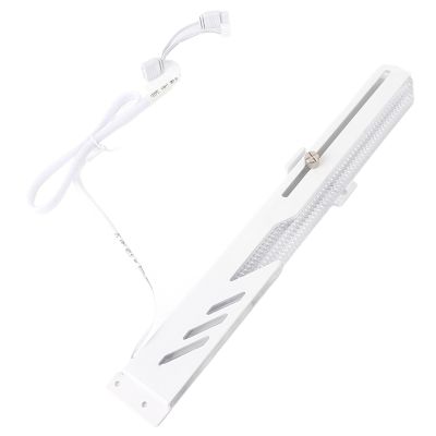 GPU Support Bracket Simple White Fashion Multi Interface 5V 3 Pin Colorful RGB Computer Graphics Card GPU Support Bracket GPU Support Bracket White RGB GPU Brace Video Card Sag Hol