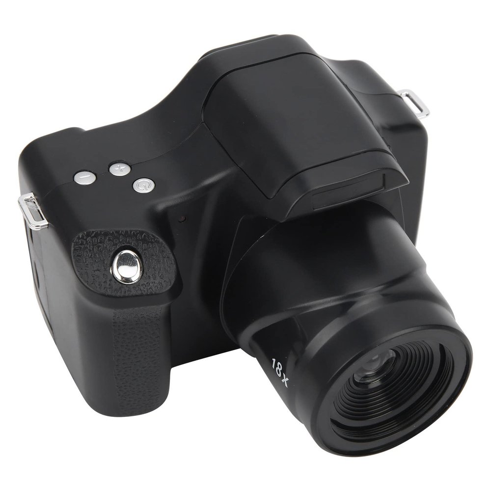 3.0 in LCD Screen 18X Zoom SLR Camera Long Length Portable Digital Camera 3in Digital Camera for Kids Beginner, Vlogging Camera Support 32GB Memory Card, (Standard version