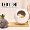 Cute Cat LED Night Light - Little Pet House Night Lamp for Bedroom Lighting - Decorative Cat Nightlight for Kids and Adults(White) view 3
