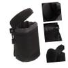 PartyKindom 2pcs Camera Lens Storage Bag Shockproof Lens Pouch for Mirrorless Cameras Pu Material Water-resistant for Photographers for Transport and Convenience view 3