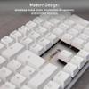 Cherry KC 200 MX Mechanical Office Keyboard with New MX2A switches. Modern Design with Metal Plate Frame. (White W/MX2A Silent Red Switch) view 2
