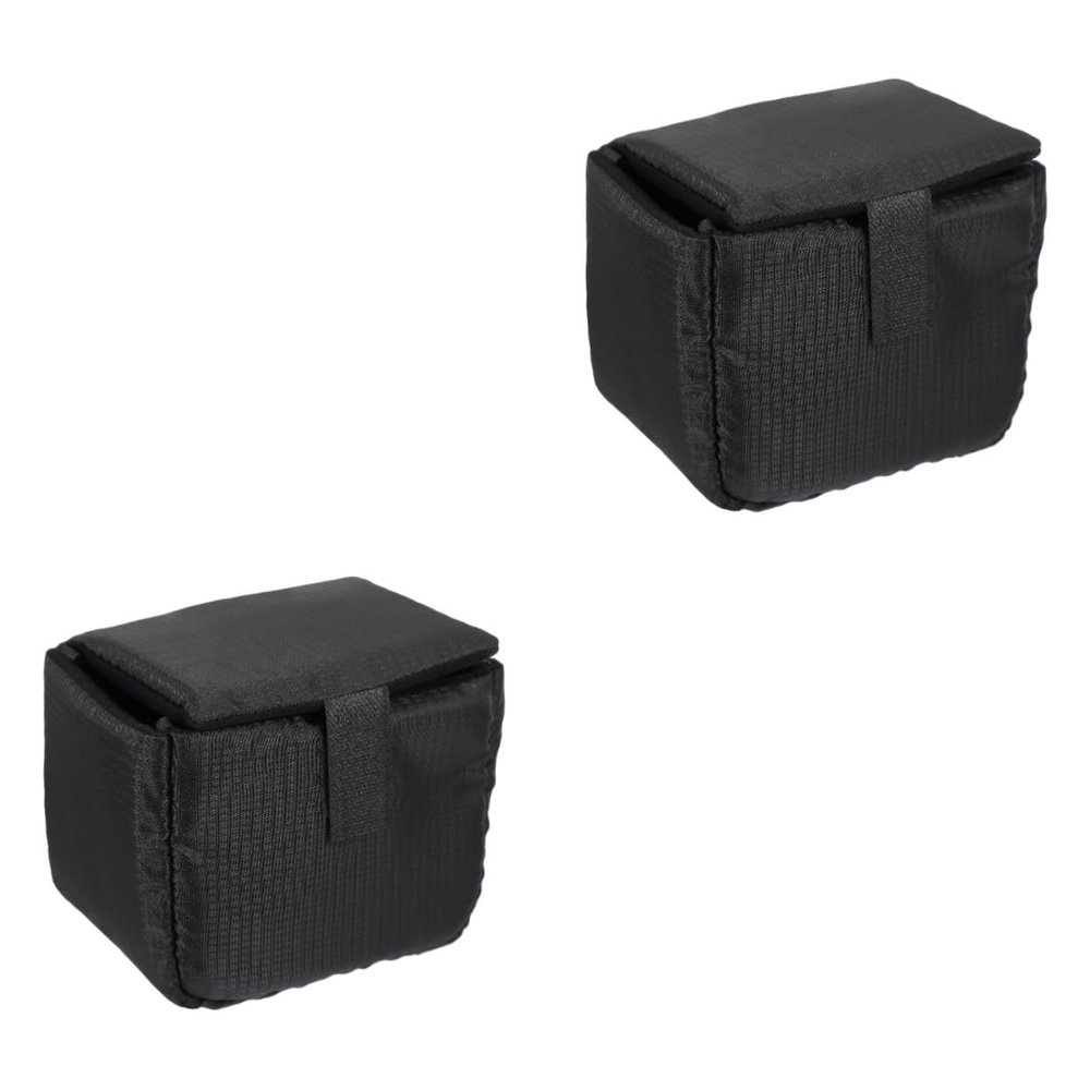 OSALADI 2pcs Lens Pouch Bag Shockproof Camera Lens Case for Mirrorless Cameras Protective Liner for Safe Storage of Lenses Accessories