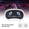 CFTGIW Mini Cartoon Speaker Multifunctional Cute Cat Ear Design Smart Set Dual Alarm Clocks for Bedroom OfficePink Digital Alarm Clock Speaker, Cartoon Cat Alarm Clock with Temperature view 2