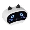 CFTGIW Mini Cartoon Speaker Multifunctional Cute Cat Ear Design Smart Set Dual Alarm Clocks for Bedroom OfficePink Digital Alarm Clock Speaker, Cartoon Cat Alarm Clock with Temperature view 4