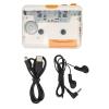 USB Cassette Converter Plug and Play Portable MP3 Music Tape Player with Earphone for PC Cassette Player, USB Cassette Converter, Support Plug and Play, Portable MP3 Music view 1