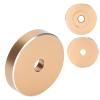 45 RPM Record Turntable Adapter Large Hole Conversion Sheet Black Clamp Adapter for Most Big Hole RecordsBlack Record Turntable Adapter, Records Solid Aluminum 45 RPM (Gold) view 1