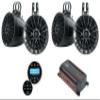 Audiosavings Bundle: JVC KS-DR2004D 4-Channel Marine Amplifier Bundle with (2) Rockville UT65B UTV/ATV Rollbar Marine Speakers/Swivel Mount/IPX6 + Rockville RGHR2 Marine Gauge Hole Receiver (4 Items) view 1